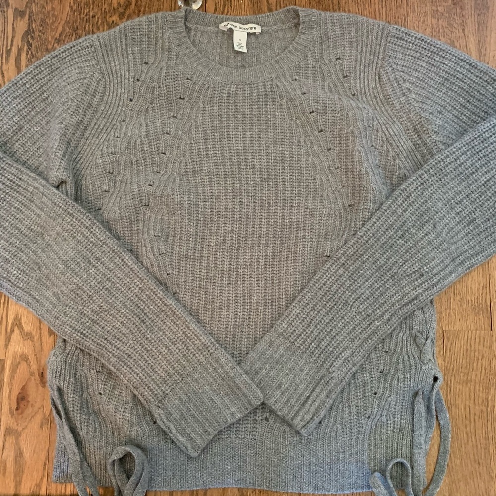Autumn Cashmere Grey Knit Sweater
